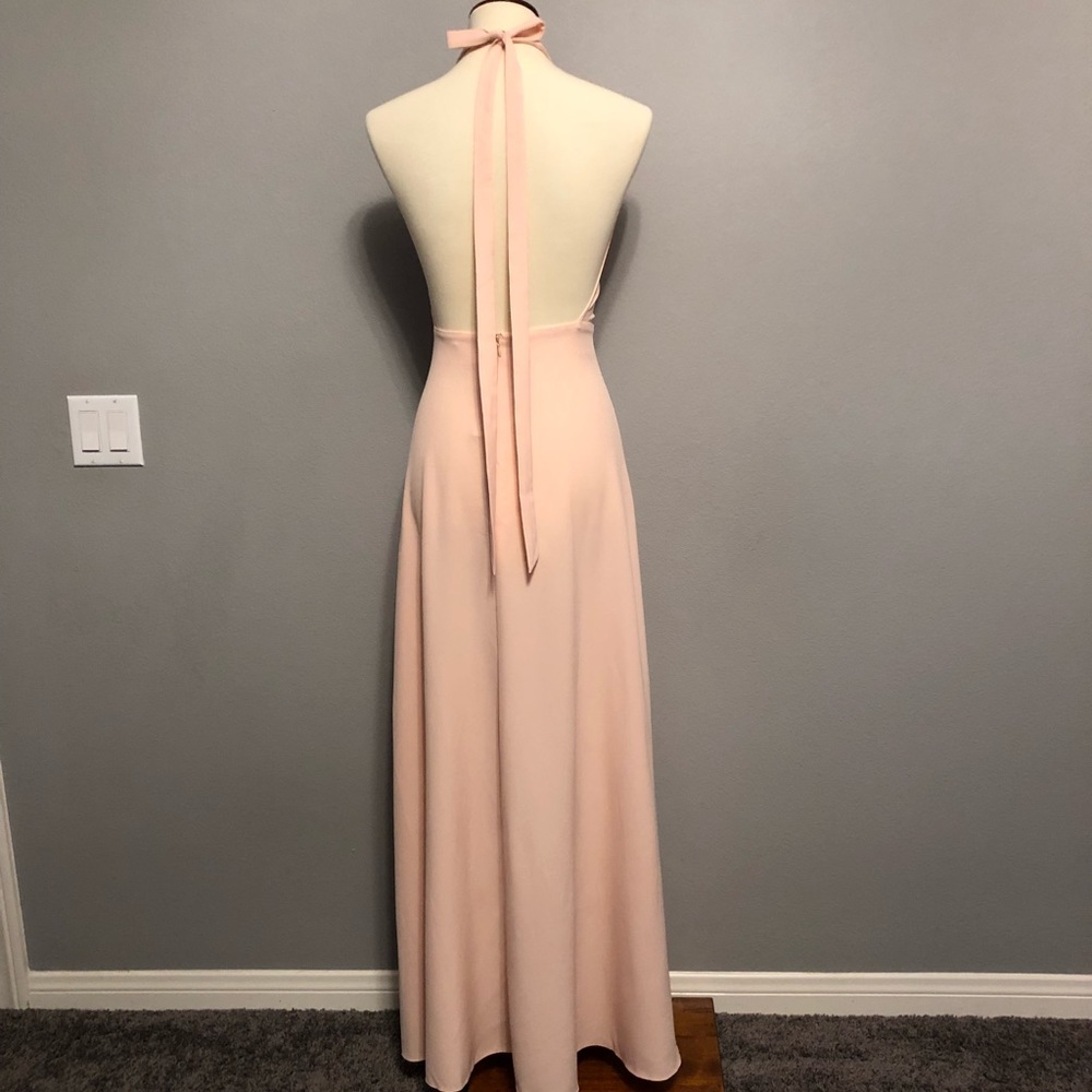 NWT! Blush Halter Backless Formal Dress